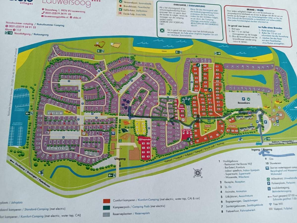 Bj Chalets - De Rug 3 - Vakantiepark Lauwersoog - Luxe Chalet Met Vaatwasser En Inloopkast! Vroege Incheck! Met Airco! Luaran gambar